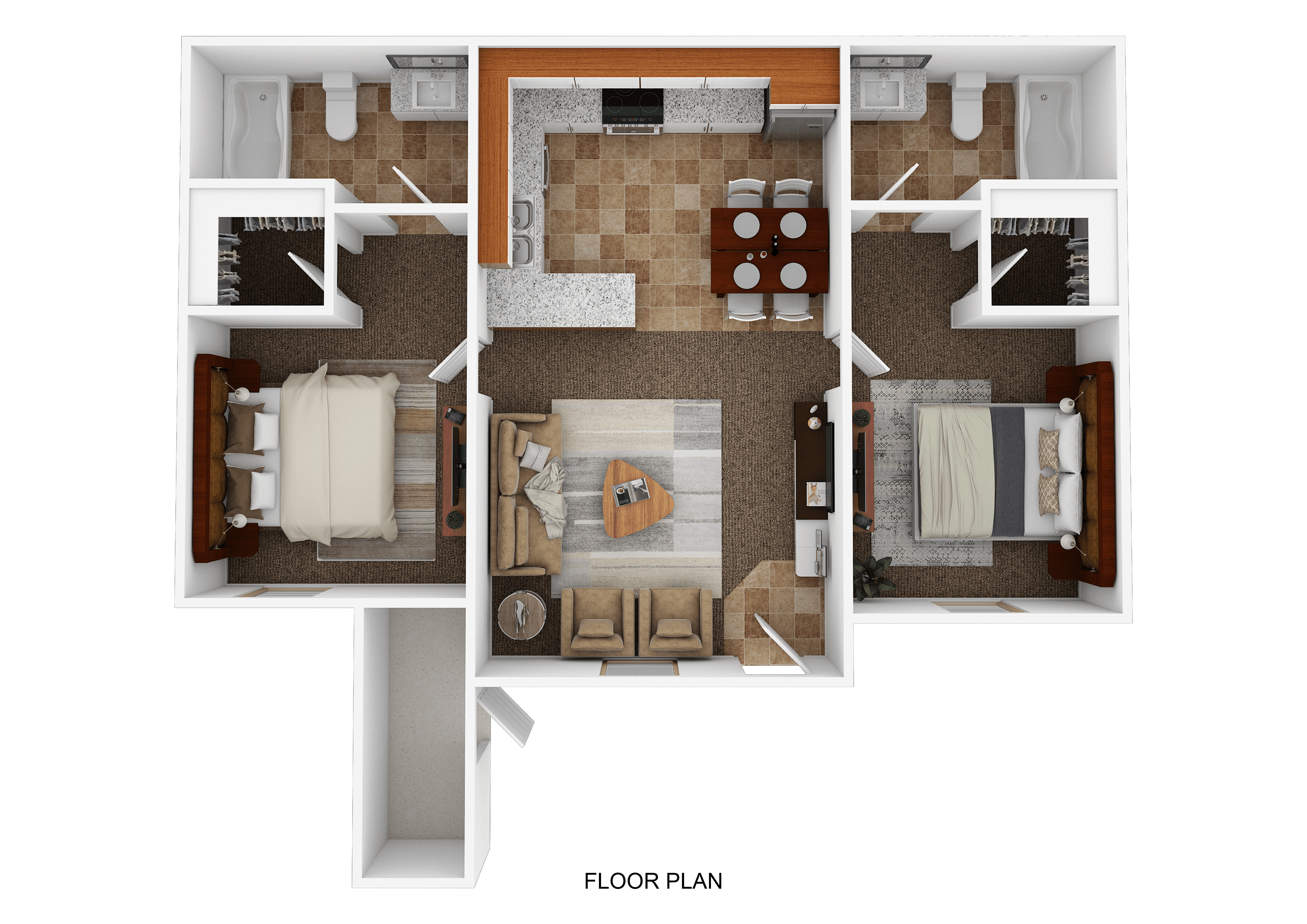 2 Bedroom Floorplan