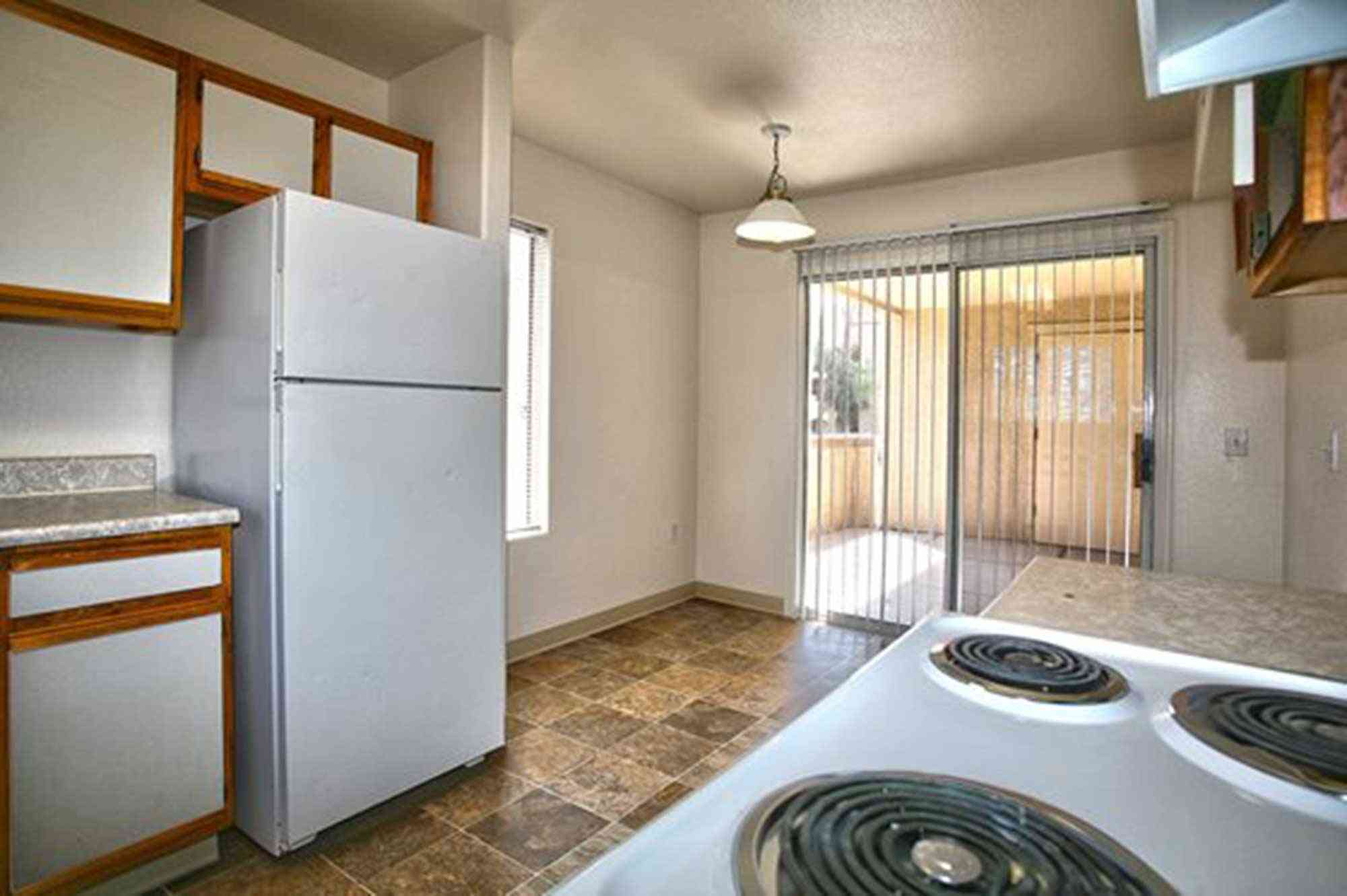 kitchen to dining area