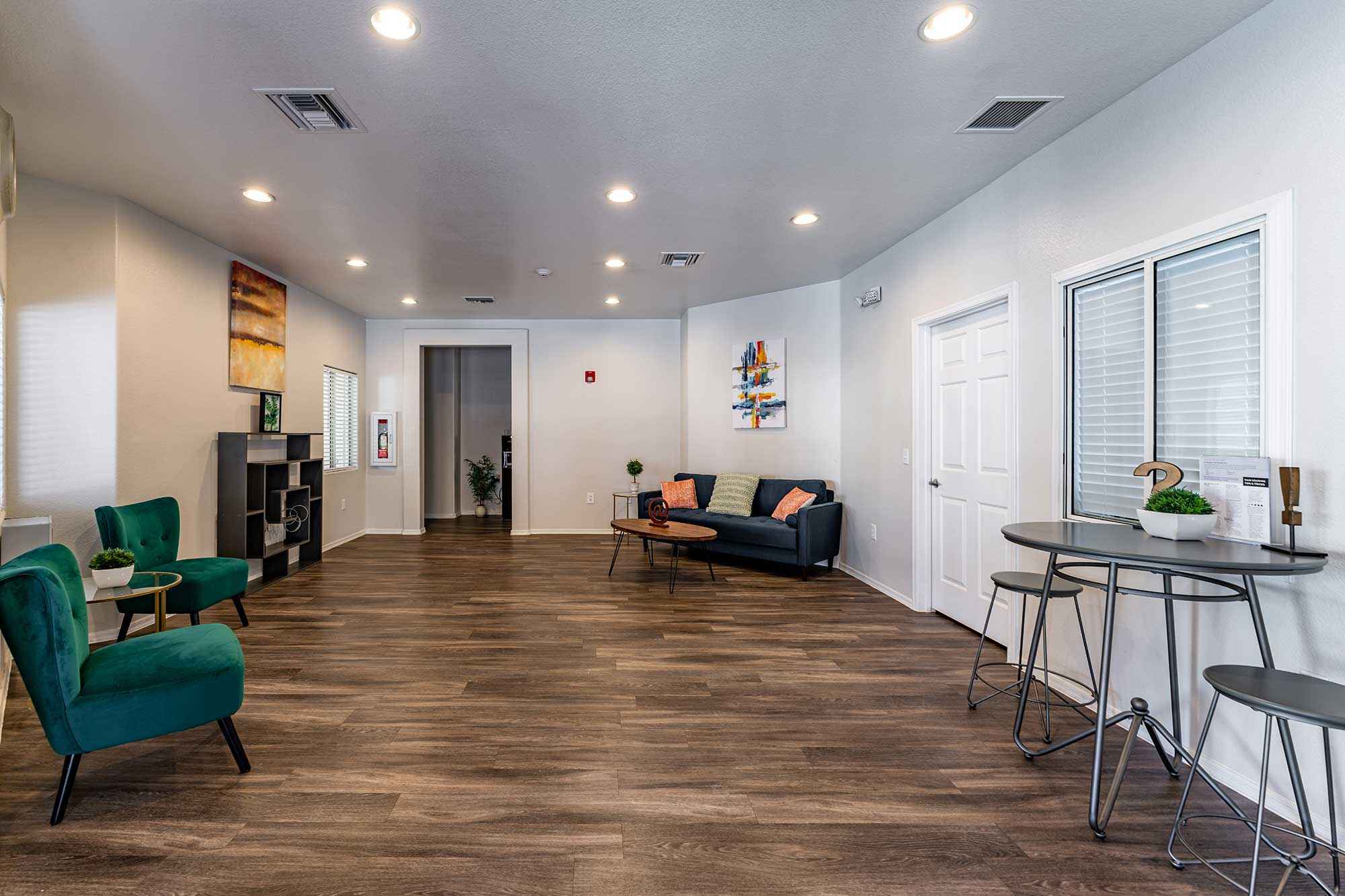 Sahuarita Mission apartments decorated living room